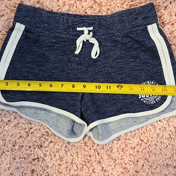 Navy blue and white Justice brand shorts. - Picture 3 of 7